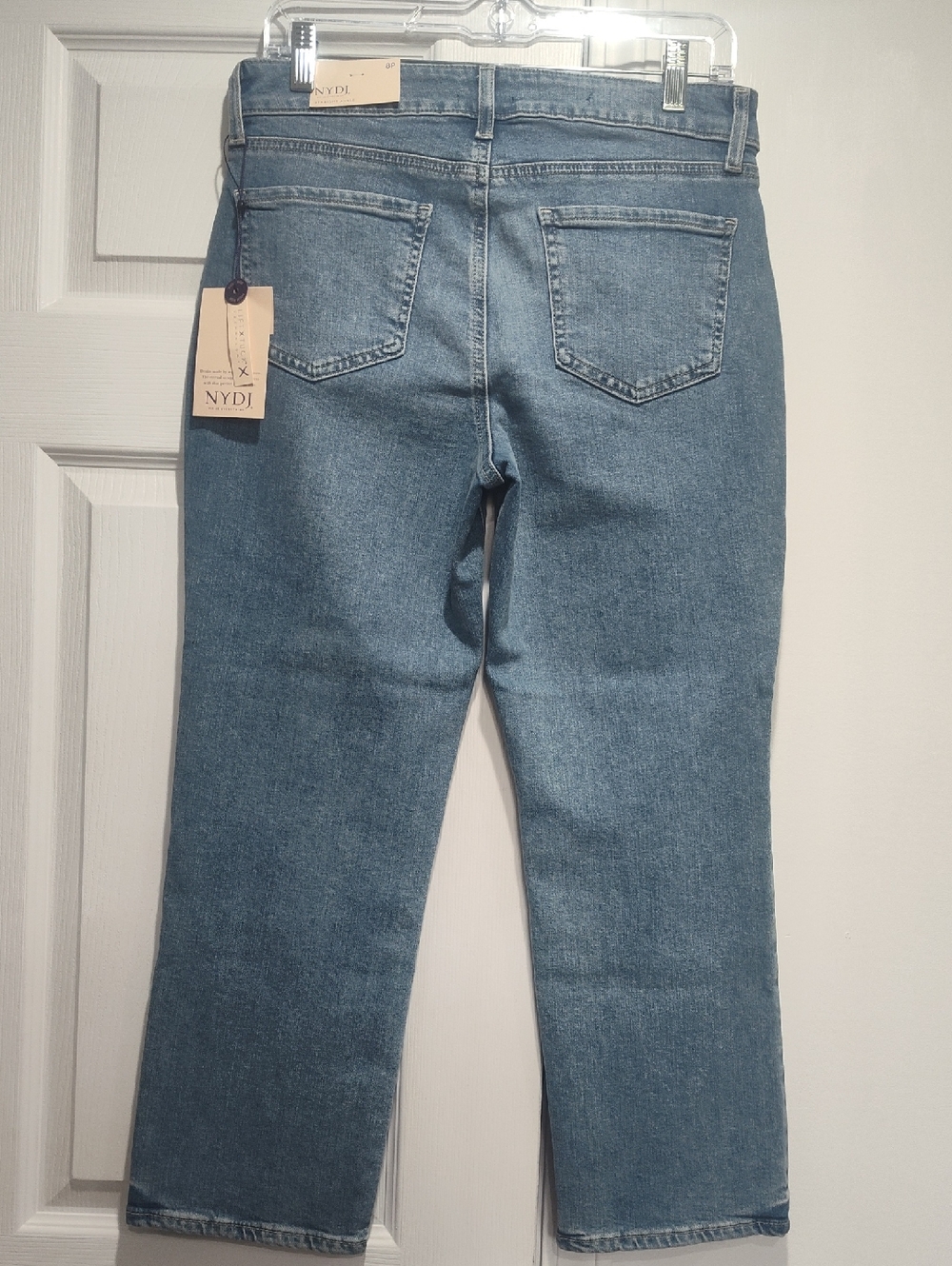 NWT, NYDJ Higher Rise Marilyn Straight Ankle Jean In Size 8 Petite - Picture 5 of 14